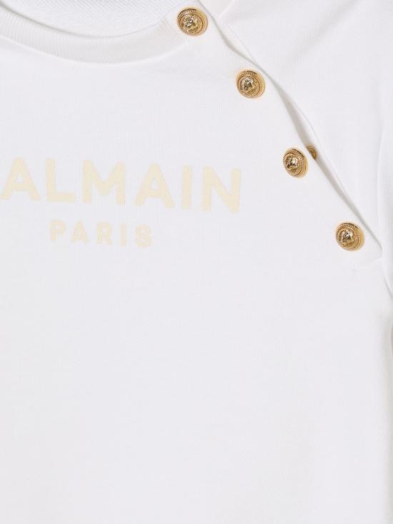 26SS [키즈] 발망 풀오버 BY4P00Z3183 100AV Ivory - BALMAIN