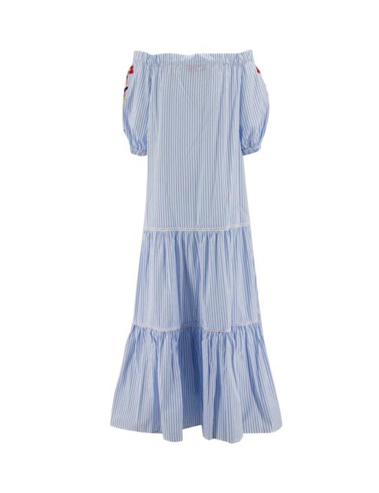  에르마노 설비노 롱 원피스 D42EQ045RET9 MF107 Blue - ERMANNO SCERVINO