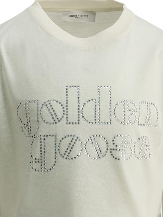 26SS [키즈] 골든구스 티셔츠 GKP01390P00243111560 WHITE - GOLDEN GOOSE