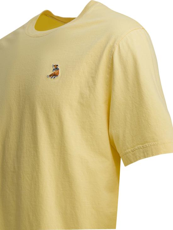 26SS 메종키츠네 반팔 티셔츠 QM00102KJ70260425 YELLOW - MAISON KITSUNE