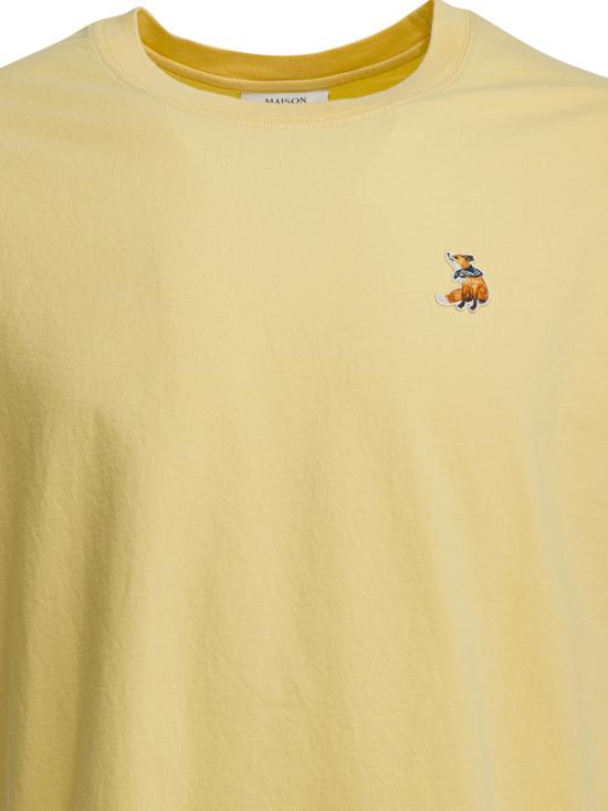 26SS 메종키츠네 반팔 티셔츠 QM00102KJ70260425 YELLOW - MAISON KITSUNE