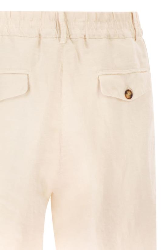 26SS 브루넬로 쿠치넬리 스트레이트 팬츠 M243DU0065 C5797 WHITE - BRUNELLO CUCINELLI