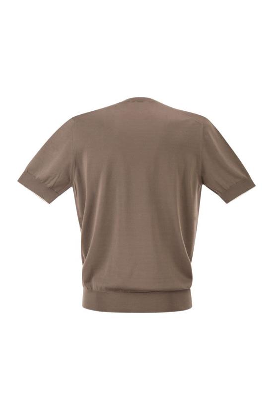 26SS 브루넬로 쿠치넬리 반팔 티셔츠 M29805200 CLL90 HAZELNUT - BRUNELLO CUCINELLI