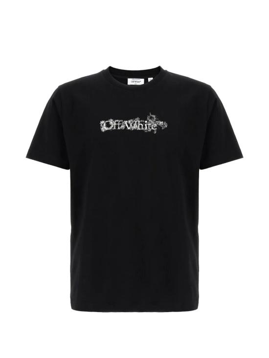 26SS 오프화이트 반팔 티셔츠 OMAA027S26JER007 0001 BLACK