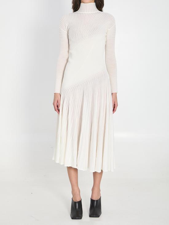 26SS 알라이아 미디 원피스 AA9R2834K142C 000 WHITE