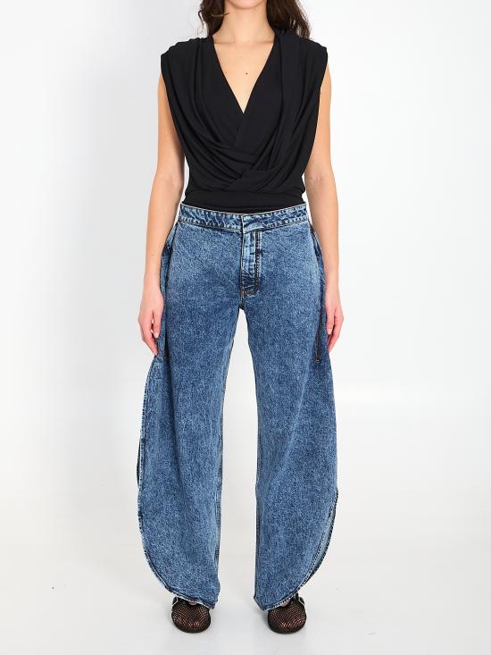 26SS 알라이아 반팔 티셔츠 AA9B0426J090C 995 BLACK - ALAIA