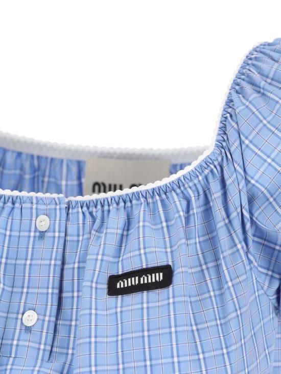 26SS 미우미우 미디 원피스 MF6225SOOO183A F0076 BLUE - MIU MIU