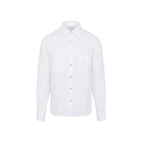 26SS 키톤 긴팔 셔츠 UCWMH0969002000 BIANCO WHITE