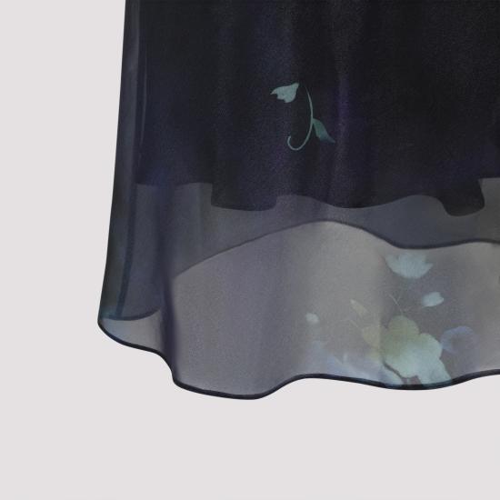 26SS 조르지오 아르마니 미디 원피스 GW002995TE20812 FC005 BLACK - GIORGIO ARMANI