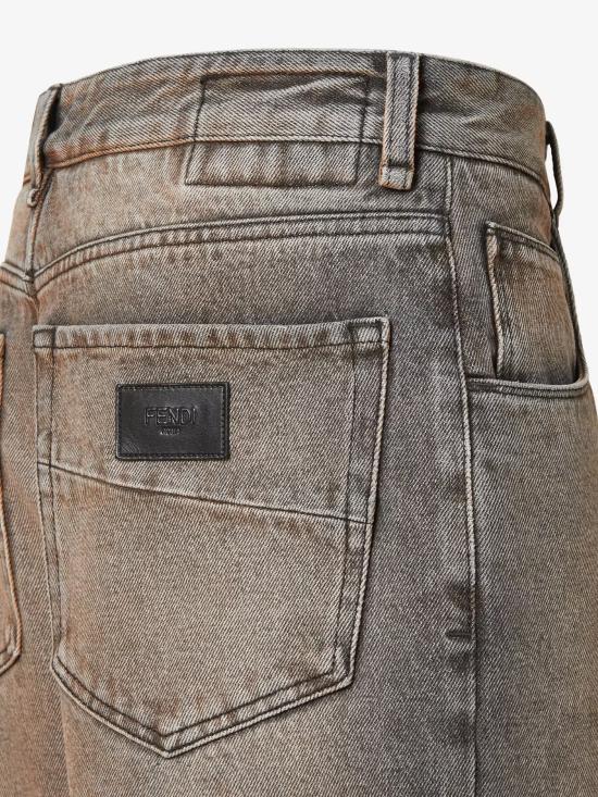 25FW 펜디 스트레이트 팬츠 FLP285AT2I F0ZJ4 ARGILLA - FENDI