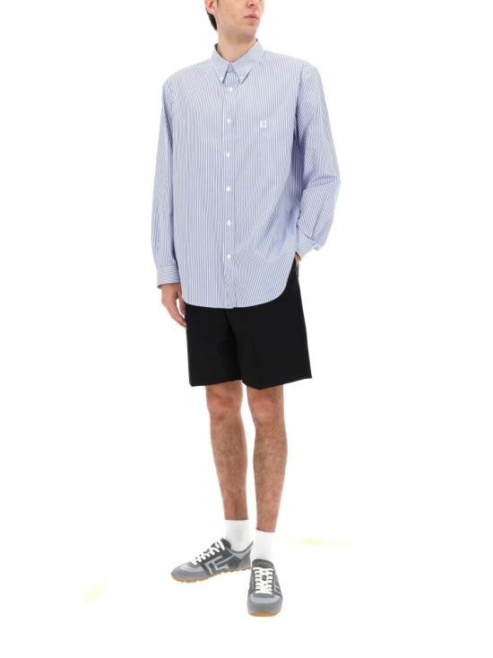 26SS 발망 긴팔 셔츠 GH1HS496CG38 SAB AZURE - BALMAIN