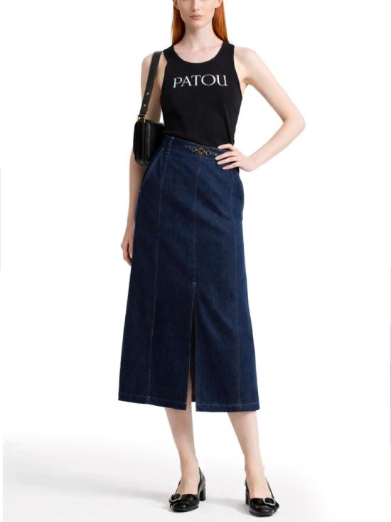  파투 반팔 티셔츠 JE015 9994999B BLACK - PATOU