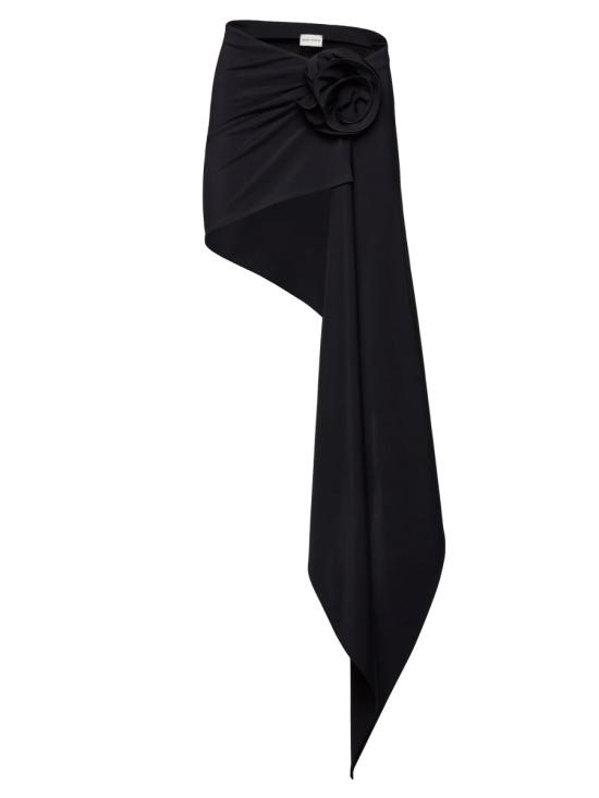  마그다뷰트림 미디 스커트 402723 BLACK