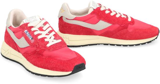 26SS 오트리 릴윈드 로우 나일론 스웨이드 스니커즈 WWLM NC06 RED - AUTRY