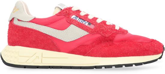 26SS 오트리 릴윈드 로우 나일론 스웨이드 스니커즈 WWLM NC06 RED - AUTRY