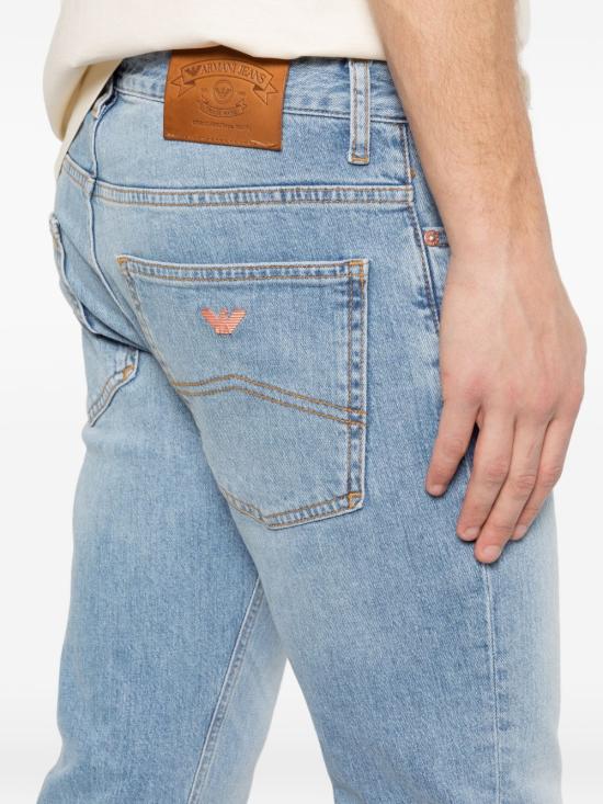 26SS 엠포리오 아르마니 스트레이트 팬츠 EM005951AF25390MB002 BLUE - EMPORIO ARMANI