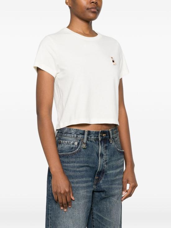 26SS 메종키츠네 드레스드 폭스 베이비 티셔츠 QW00113KJ70260443 IVORY - MAISON KITSUNE