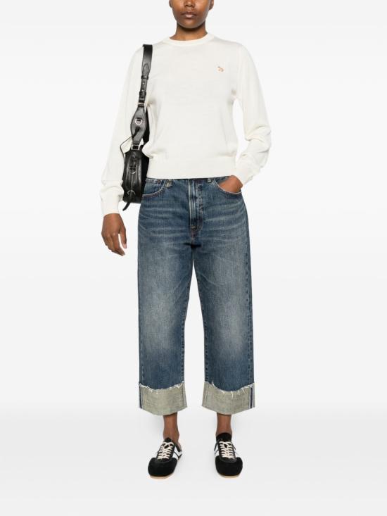 26SS 메종키츠네 베이비 폭스 메리노 레귤러 점퍼 PW00801KT11810383 BEIGE - MAISON KITSUNE