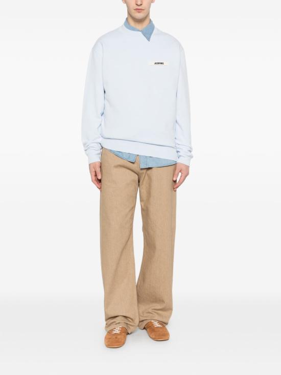 26SS 자크뮈스 그로그랭 스웨트 셔츠 SSM00206AJ00126321 CLEAR BLUE - JACQUEMUS