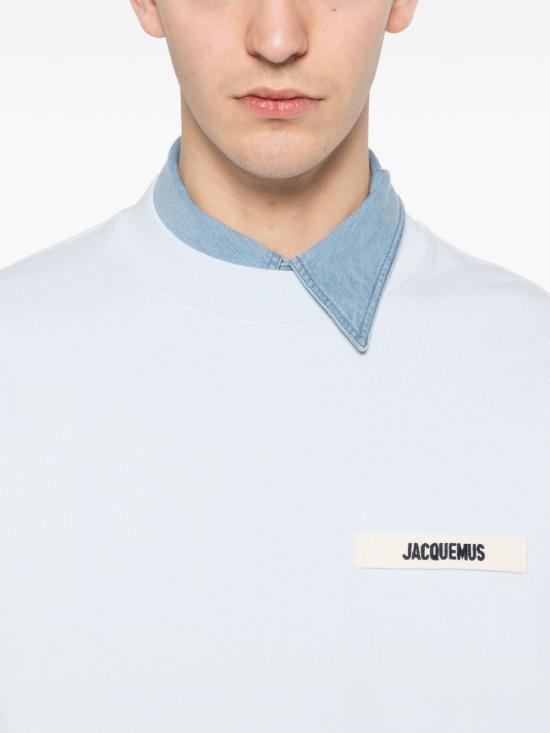 26SS 자크뮈스 그로그랭 스웨트 셔츠 SSM00206AJ00126321 CLEAR BLUE - JACQUEMUS