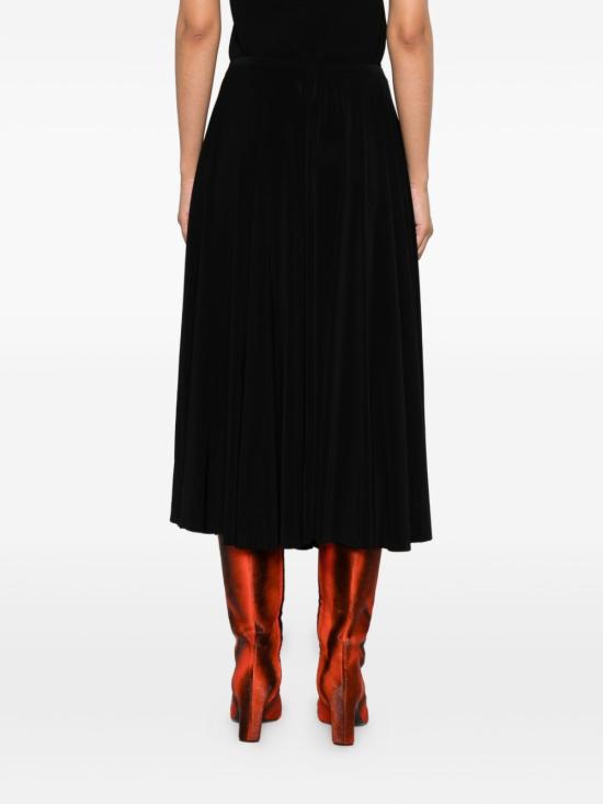 26SS 노마카말리 미디 스커트 KK225SPLQ42001 BLACK - NORMA KAMALI