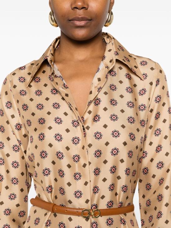 26SS 알베르토비아니 미디 원피스 EV846SE320114 BEIGE - ALBERTO BIANI