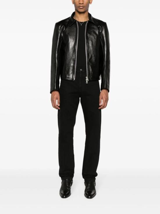 26SS 생로랑 스트레이트 팬츠 757190Y05SB BILLY BLACK - SAINT LAURENT