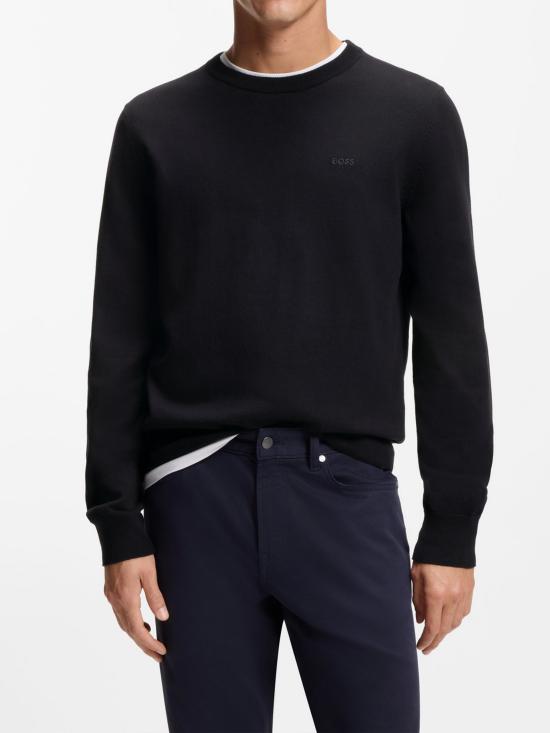 26SS 휴고보스 스웨터 50556344 001 BLACK - HUGO BOSS