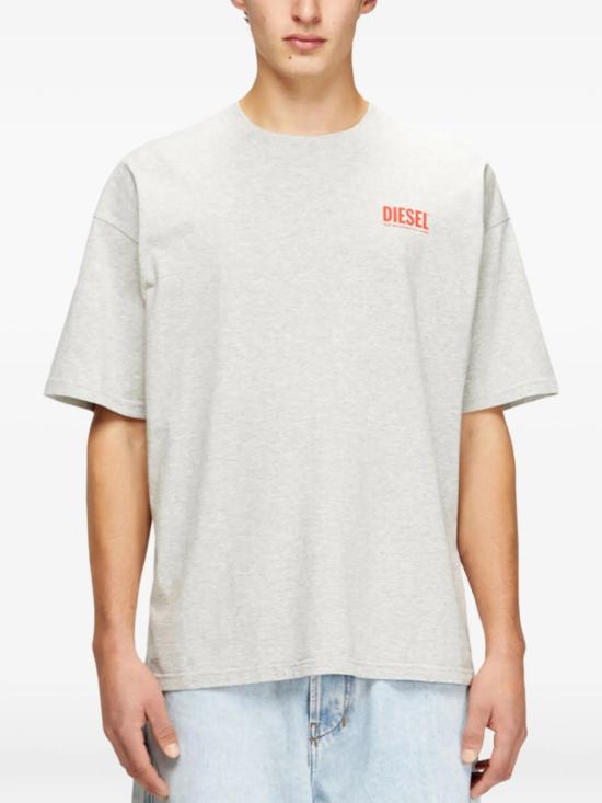 26SS 디젤 반팔 티셔츠 A200360EPCA 9CB GREY - DIESEL