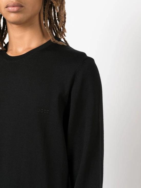 25FW 휴고보스 스웨터 50476364 001 BLACK - HUGO BOSS