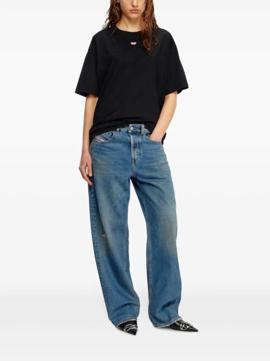 26SS 디젤 반팔 티셔츠 A149290GRAI 9XX BLACK - DIESEL