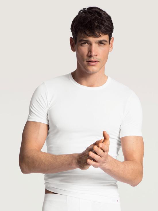 26SS 칼리다 반팔 티셔츠 14661 001 WHITE - CALIDA