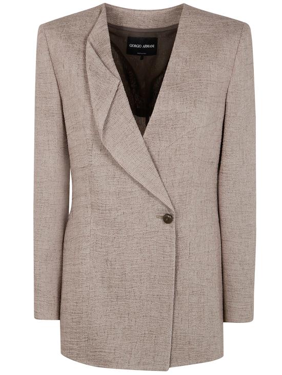 26SS 조르지오 아르마니 수트 자켓 GW002778TE20131 M6303 BROWN - GIORGIO ARMANI