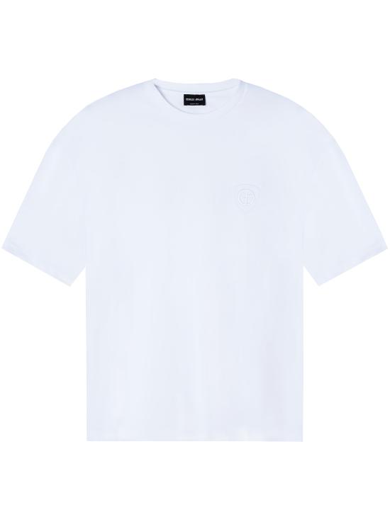 26SS 조르지오 아르마니 반팔 티셔츠 GM003351TE10333 U0002 WHITE