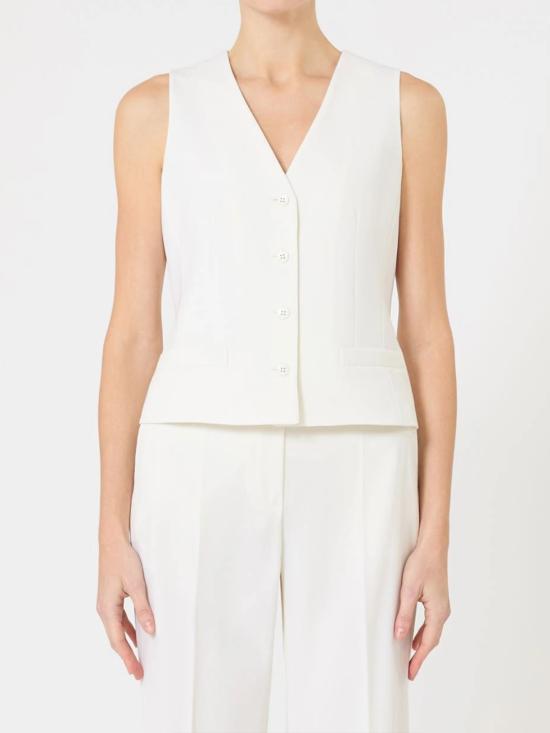 26SS 막스마라 스튜디오 베스트 2616151011600 010 WHITE - MAX MARA STUDIO