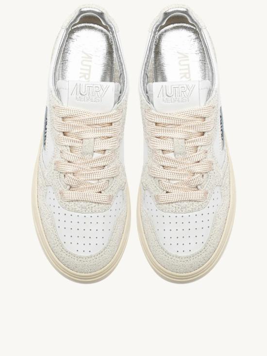 26SS 오트리 메달리스트 로우 레더 스니커즈 AULWTA01 LEASTARS WHITE - AUTRY