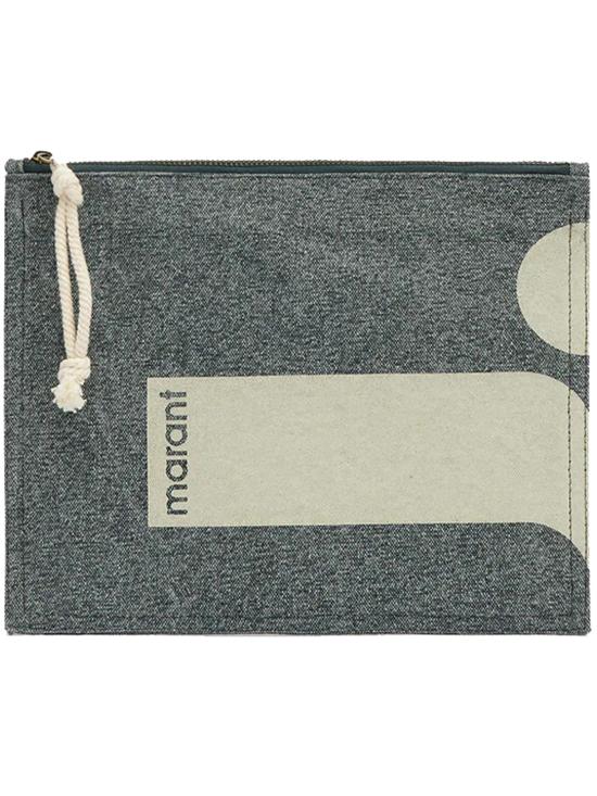 26SS 이자벨마랑 네티아 파우치 PO0046FBD1X07M 02FK BLACK