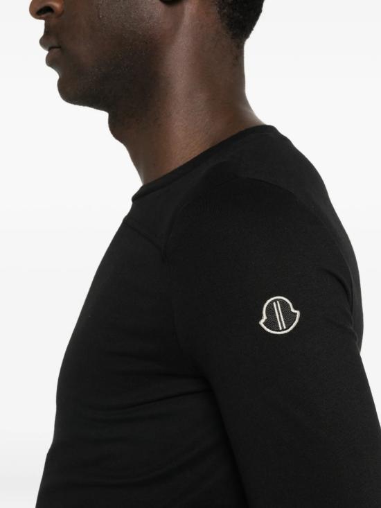 26SS 릭오웬스 몽클레어 반팔 티셔츠 MU01F8D0189AHD 999 BLACK - RICK OWENS MONCLER