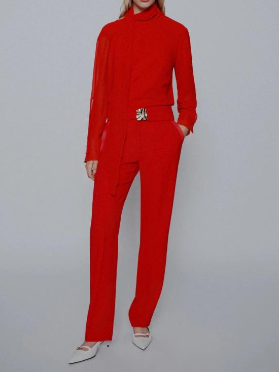 26SS 마렐라 스트레이트 팬츠 2613131063200 004 RED - MARELLA