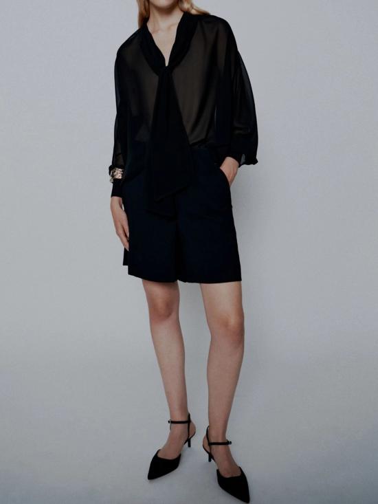 26SS 마렐라 셔츠 2613111063200 002 BLACK - MARELLA