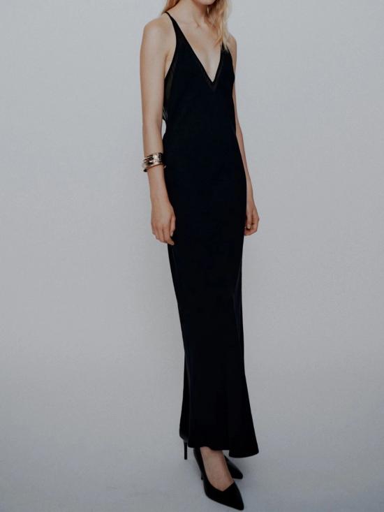 26SS 마렐라 미디 원피스 2613221033200 002 BLACK - MARELLA