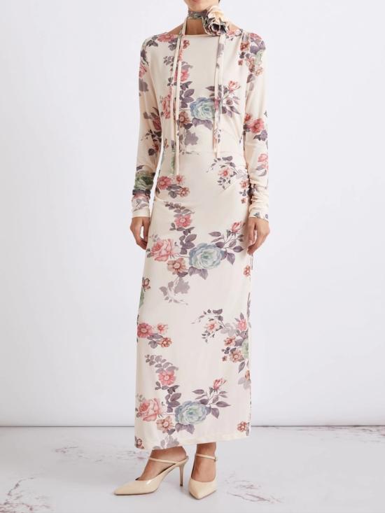 26SS 마렐라 미디 원피스 2613621081200 001 MULTICOLOUR - MARELLA