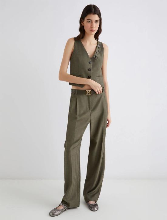 25FW 마렐라 스트레이트 팬츠 2523136161200 002 GREEN - MARELLA