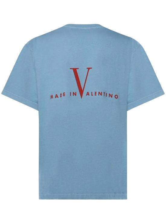 26SS 발렌티노 가라바니 반팔 티셔츠 8V3MG17UBBA BLM BLUE - VALENTINO GARAVANI