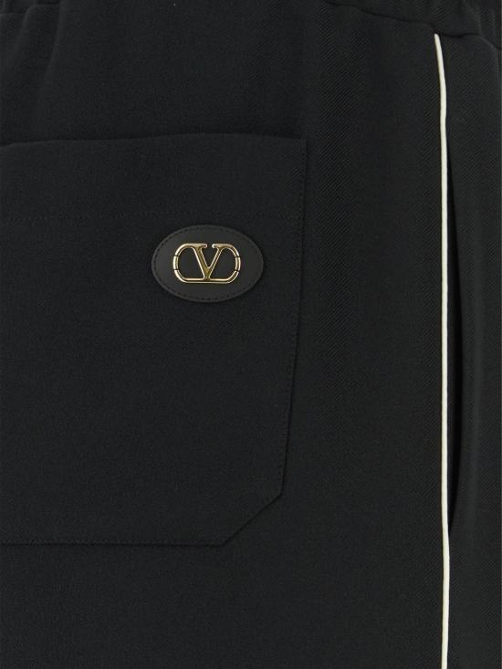 26SS 발렌티노 가라바니 스트레이트 팬츠 8V3MD05JAYY 0NO BLACK - VALENTINO GARAVANI