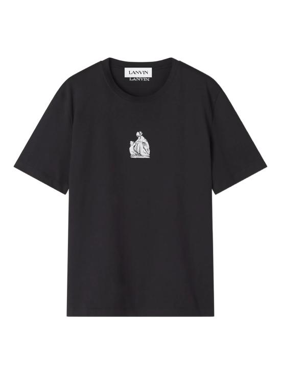 26SS 랑방 반팔 티셔츠 RMTS0012J312P26 10 BLACK