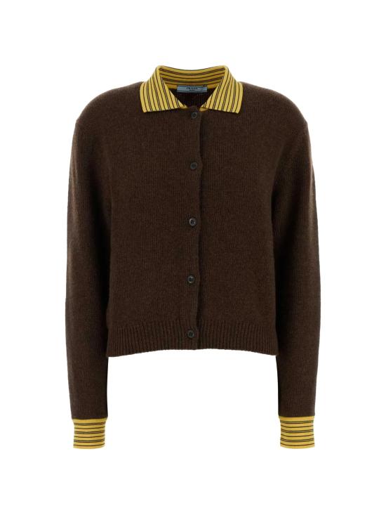 26SS 프라다 캐시미어 가디건 P25O1819IL F0324 BROWN