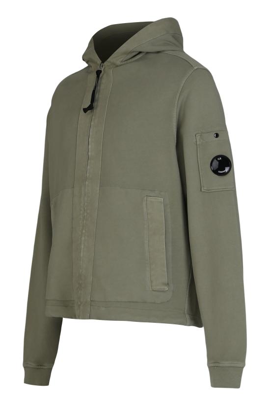 26SS 씨피 컴퍼니 후드 티셔츠 20CMSS039A110044R610 green - C.P. COMPANY