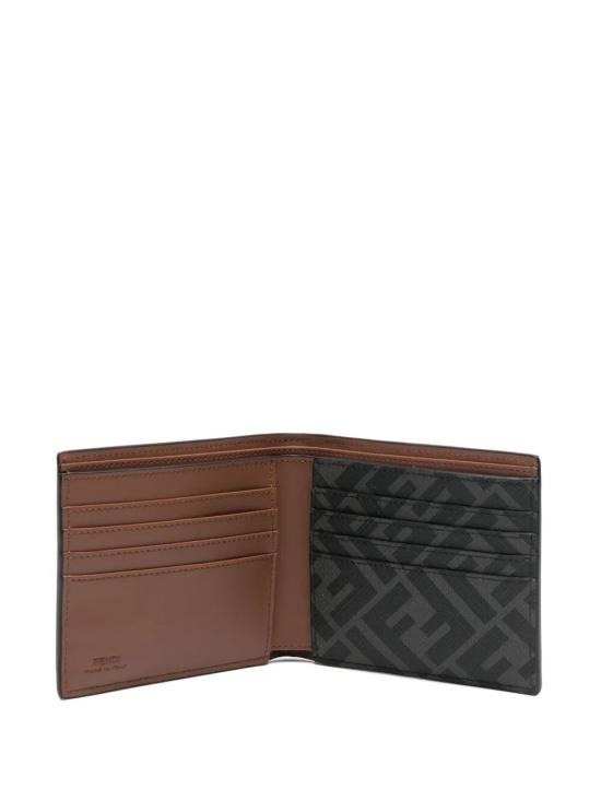 25SS 펜디 FF 스퀘어 레더 반지갑 7M0356AFF2F1SCD brown - FENDI