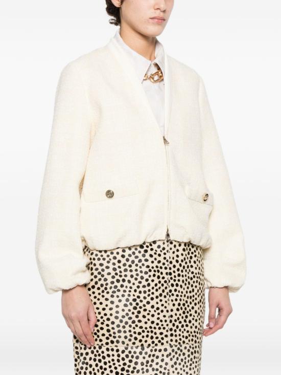 26SS 구찌 체크 코튼 트위드 재킷 851888ZAUB6 9777 NUDE NEUTRALS - GUCCI